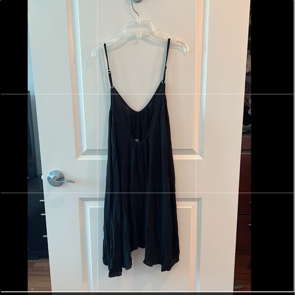 Elan Cover-Up Slip Sleeveless Scoop Neck Mini Dress Black Size M - Picture 5 of 14